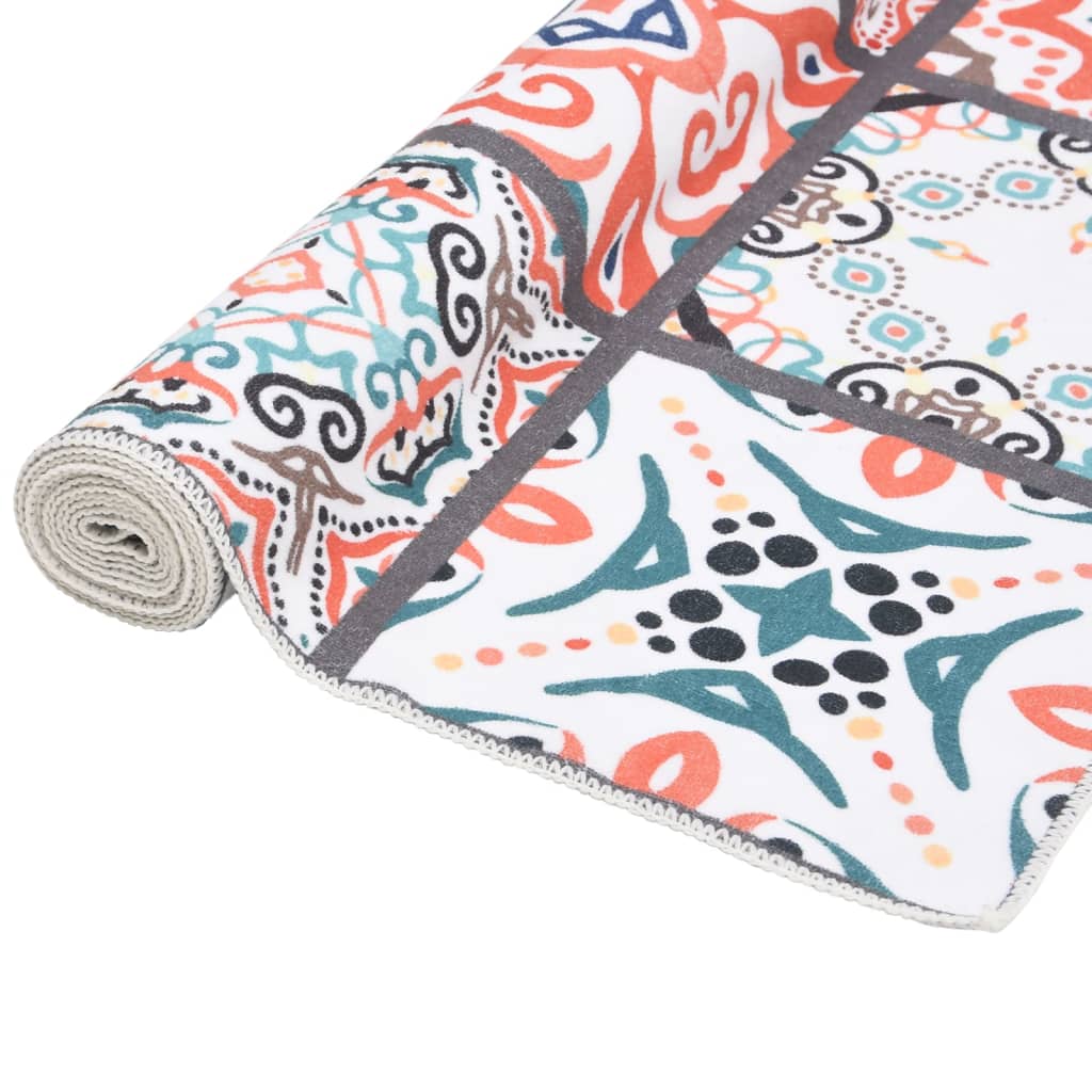 vidaXL Tapijtloper bedrukt wasbaar opvouwbaar 60x300 cm polyester