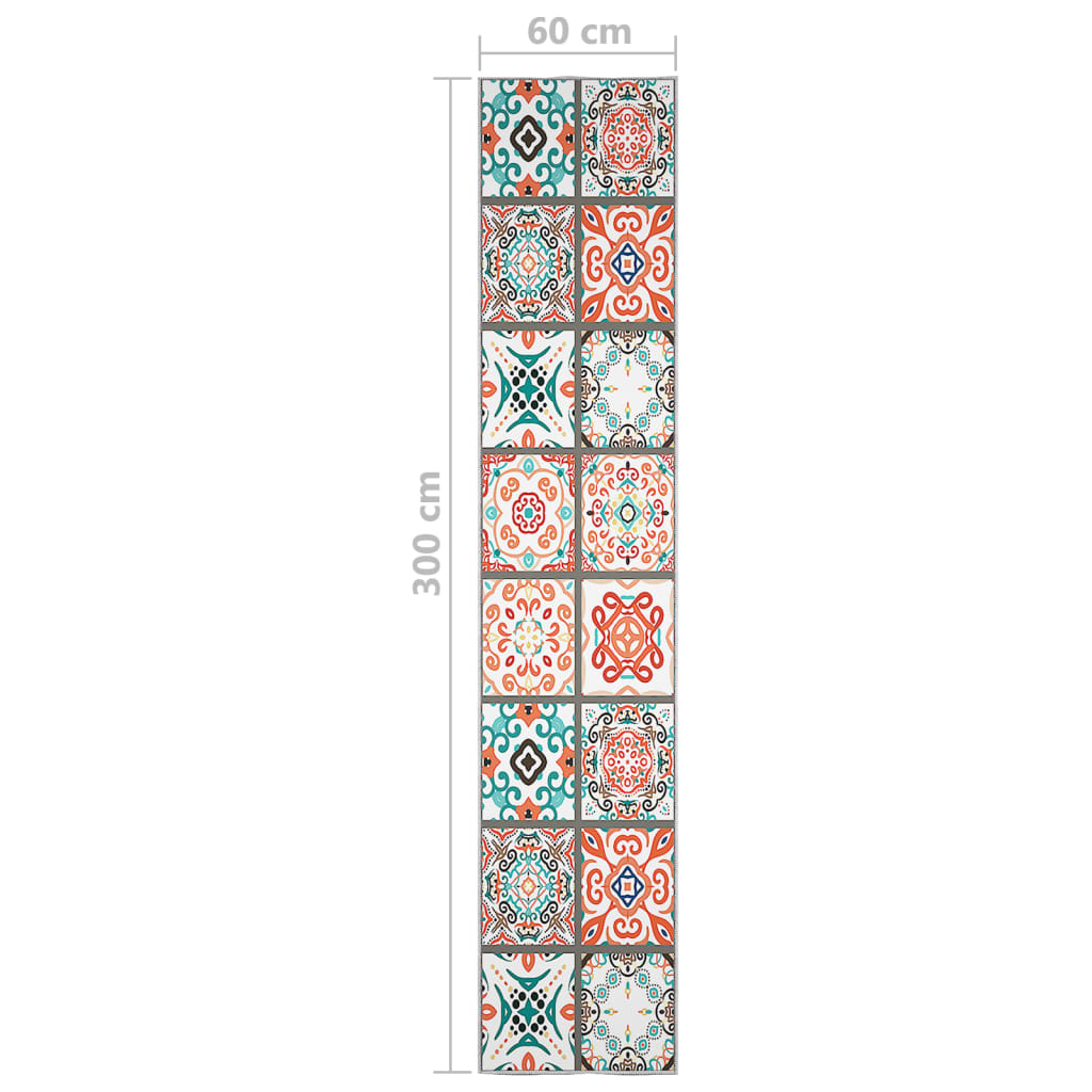 vidaXL Tapijtloper bedrukt wasbaar opvouwbaar 60x300 cm polyester