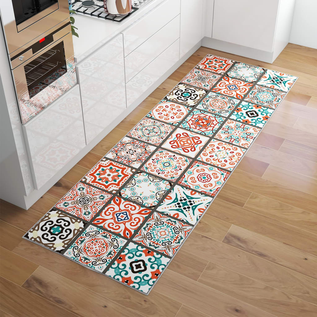 vidaXL Tapijtloper bedrukt wasbaar opvouwbaar 60x300 cm polyester