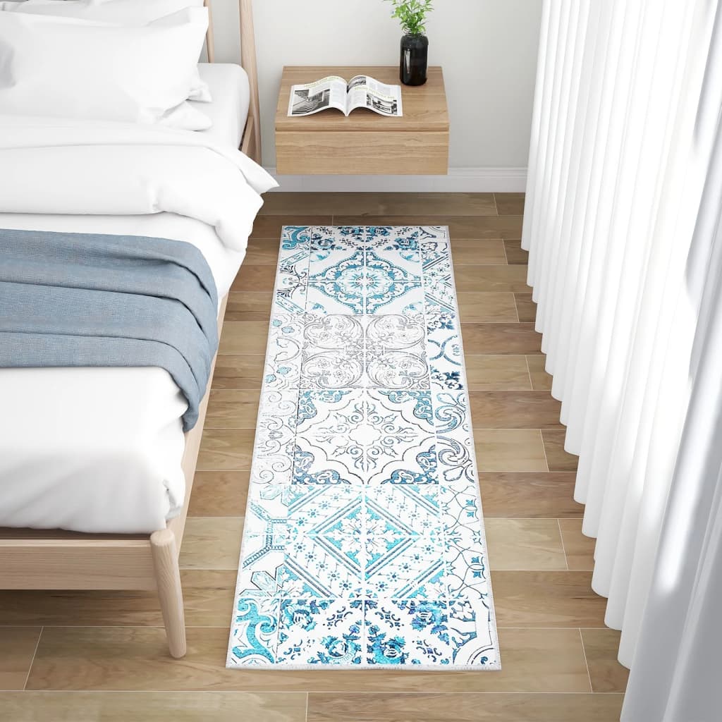 vidaXL Tapijtloper bedrukt wasbaar opvouwbaar 60x300 cm polyester