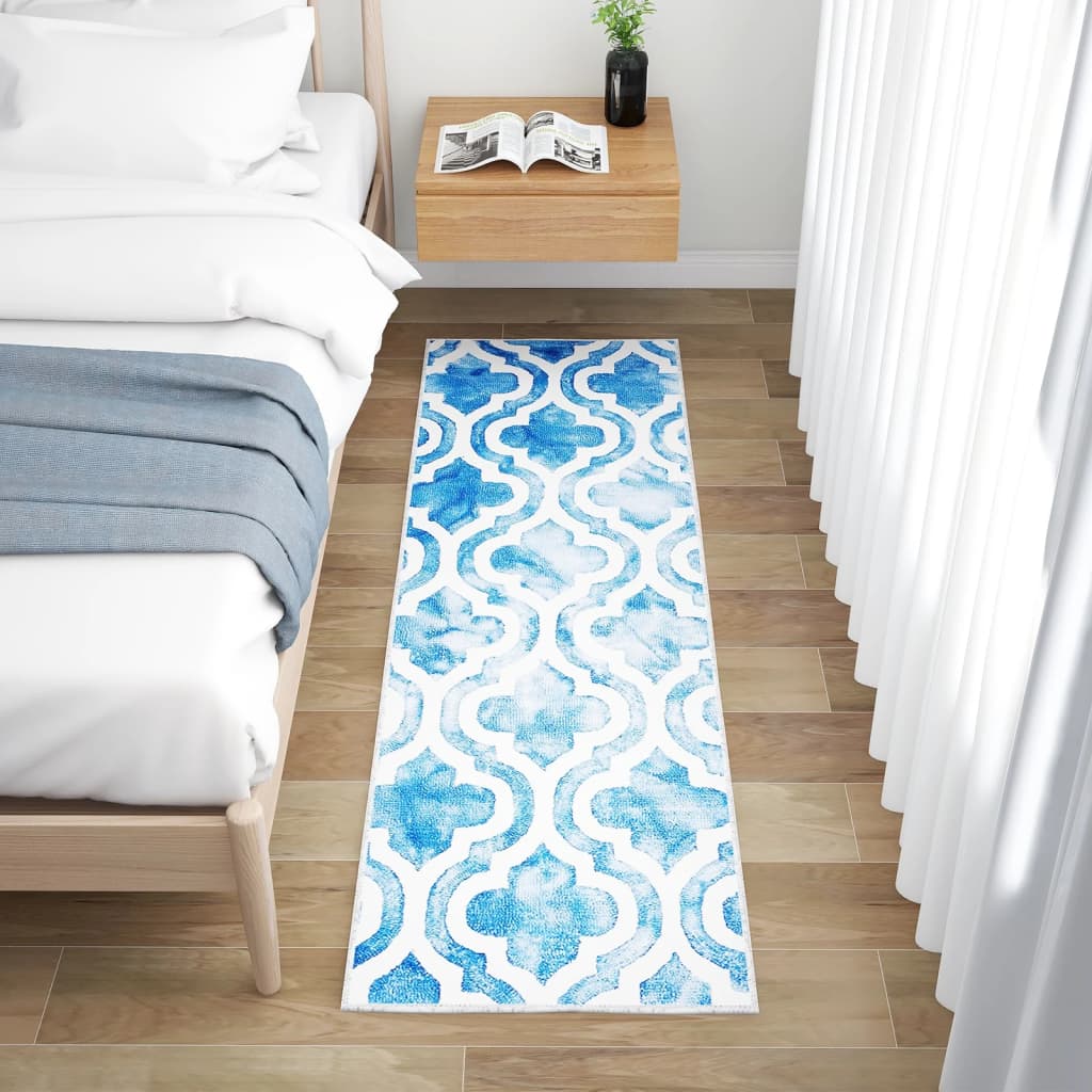 vidaXL Tapijtloper bedrukt wasbaar opvouwbaar 60x300 cm polyester