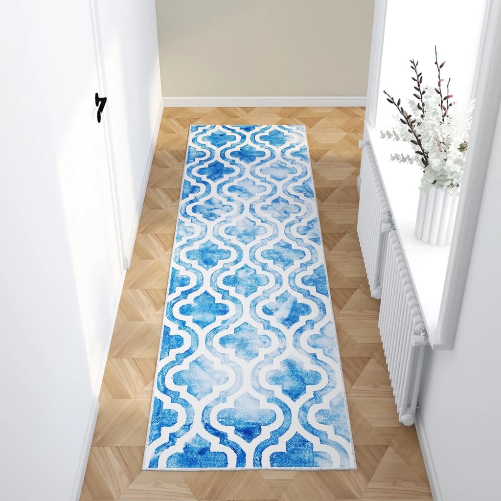 vidaXL Tapijtloper bedrukt wasbaar opvouwbaar 60x300 cm polyester