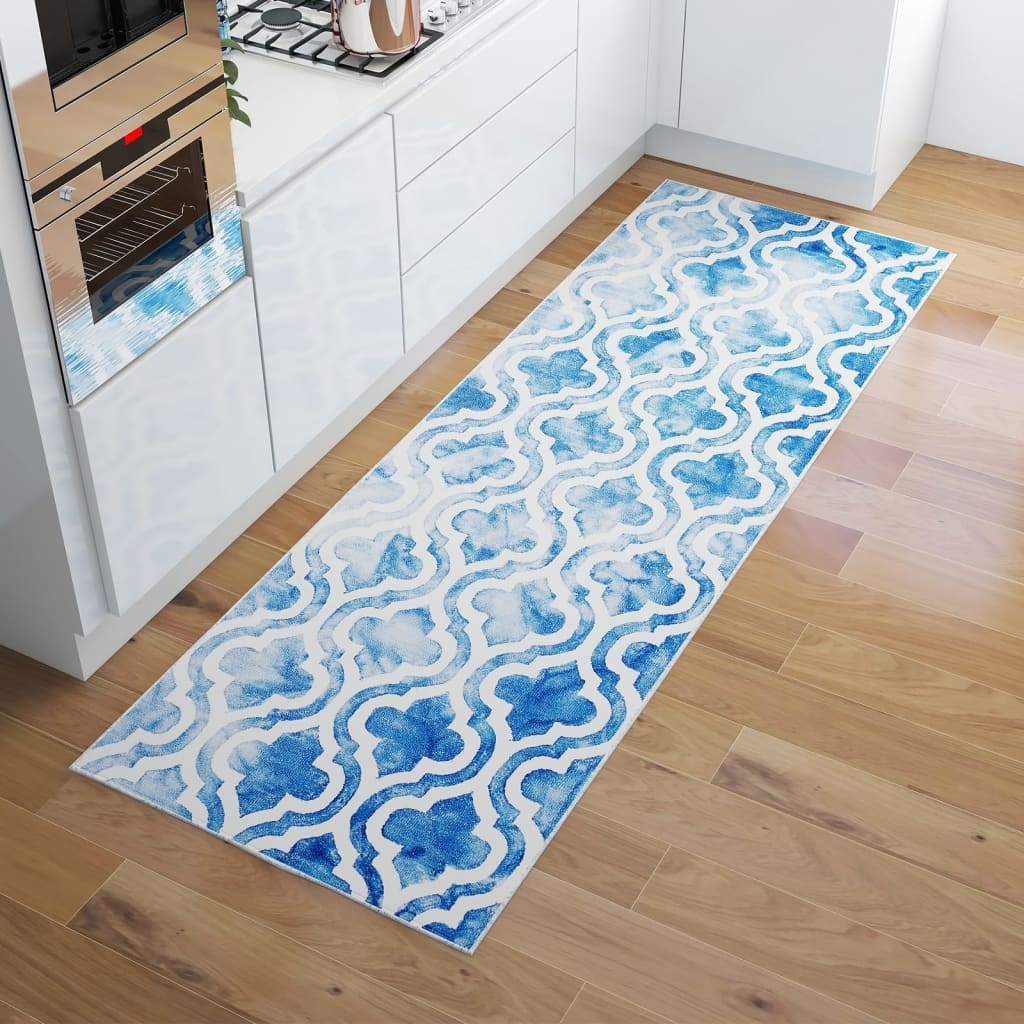 vidaXL Tapijtloper bedrukt wasbaar opvouwbaar 60x300 cm polyester