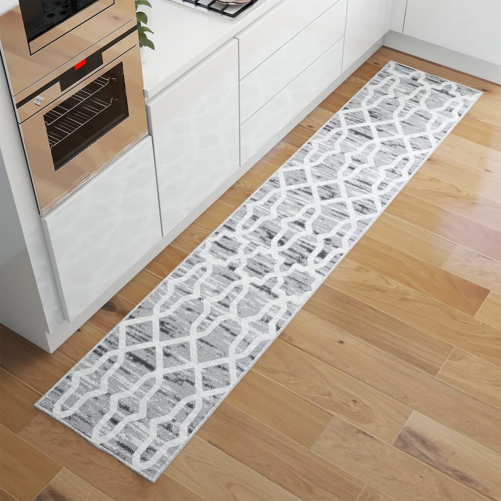 vidaXL Tapijtloper bedrukt wasbaar opvouwbaar 60x300 cm polyester