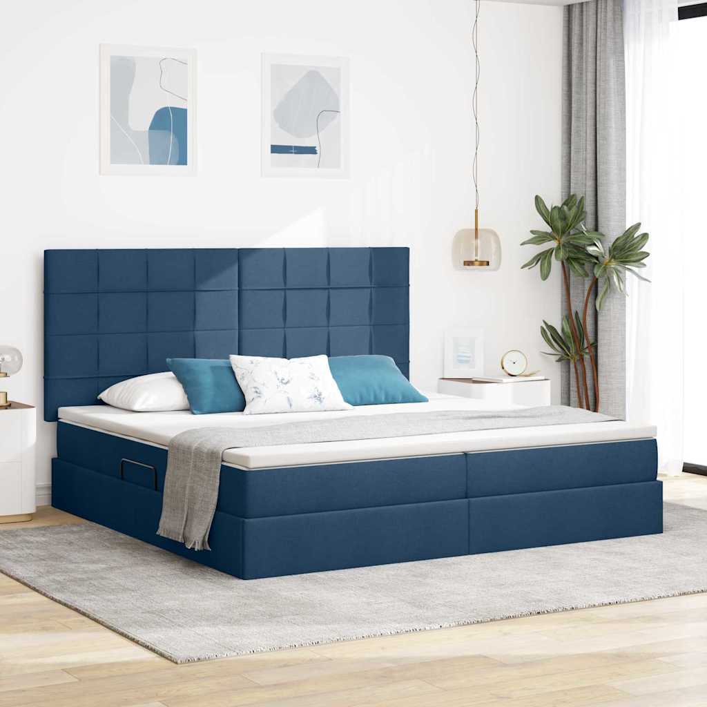 vidaXL Opslag bed met matras Lichtgrijs 120 x 190 cm Nep Leer