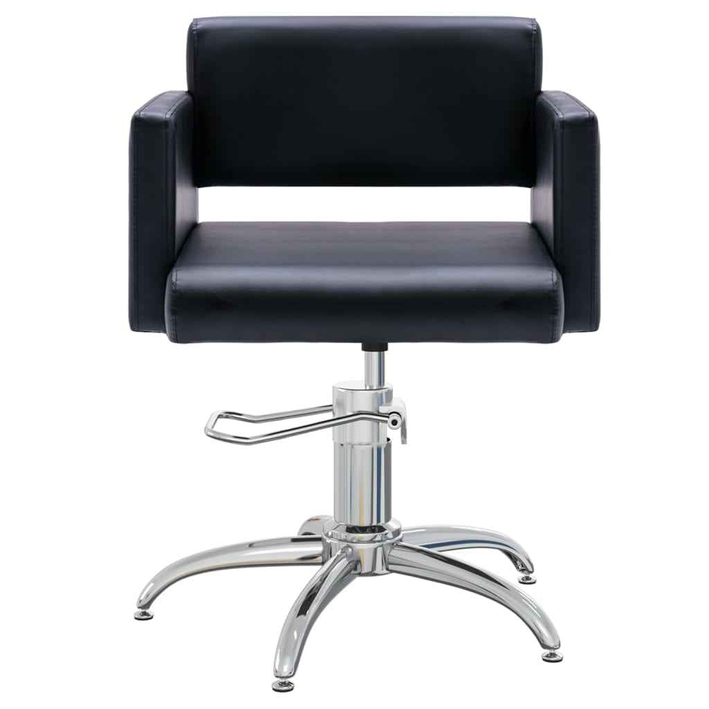 vidaXL Salonstoel kunstleer zwart