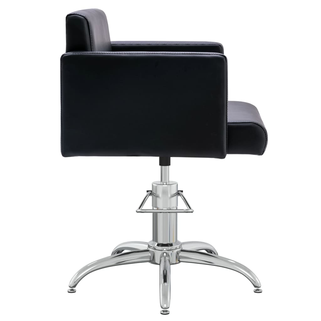 vidaXL Salonstoel kunstleer zwart