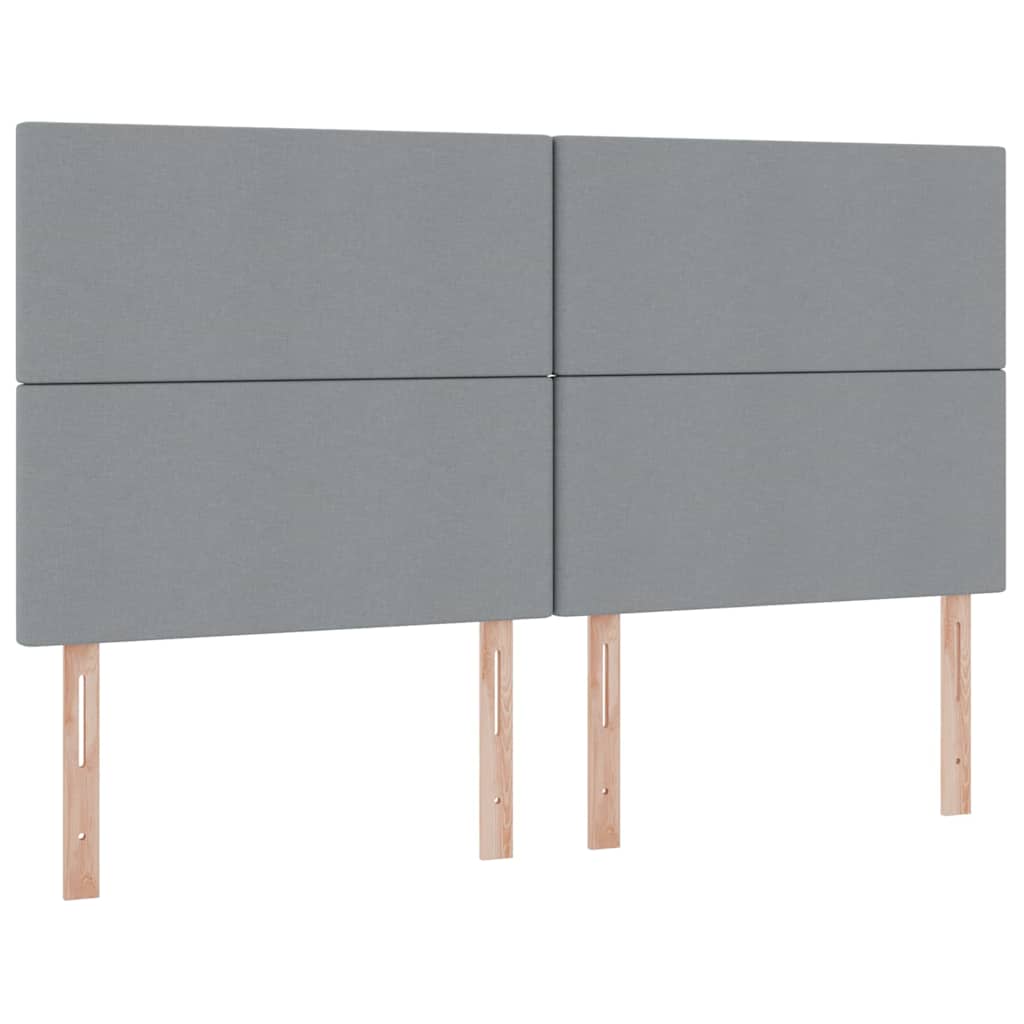 vidaXL Opslag bed met matras Lichtgrijs 200 x 200 cm Nep Leer