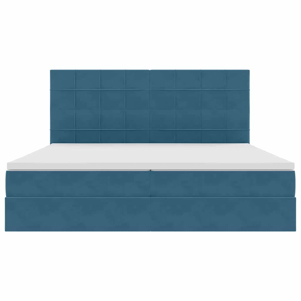 vidaXL Bed met LED -striplichten Lichtgrijs 120 x 200 cm Fluweel