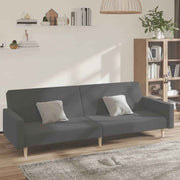 vidaXL Slaapbank 2-zits stof lichtgrijs