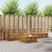 vidaXL Buiten bankenset 5 pcs Naturel