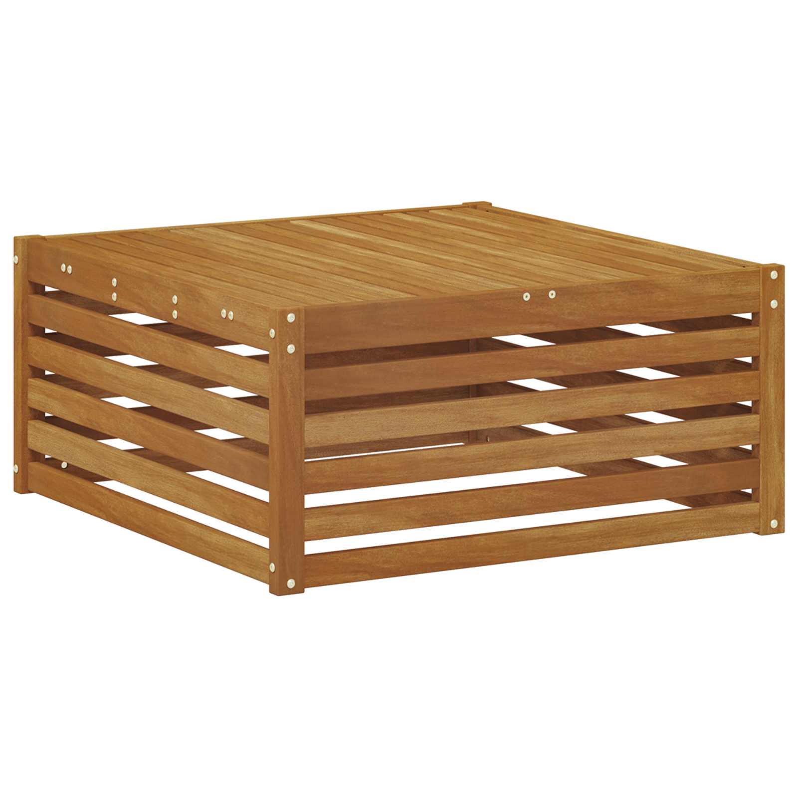 vidaXL Buiten bankenset 9 pcs Naturel