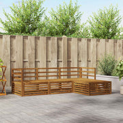 vidaXL Buiten bankenset 4 pcs Naturel