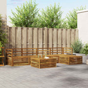 vidaXL Buiten bankenset 6 pcs Naturel