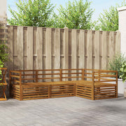 vidaXL Buiten bankenset 4 pcs Naturel