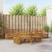 vidaXL Buiten bankenset 7 pcs Naturel