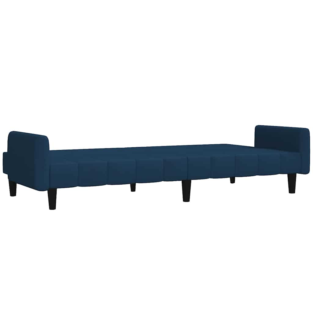 vidaXL Slaapbank 2-zits fluweel blauw