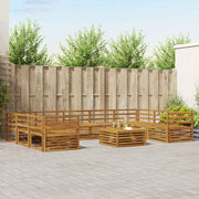 vidaXL Sofa-Sets 10 pcs Naturel Massief Acaciahout