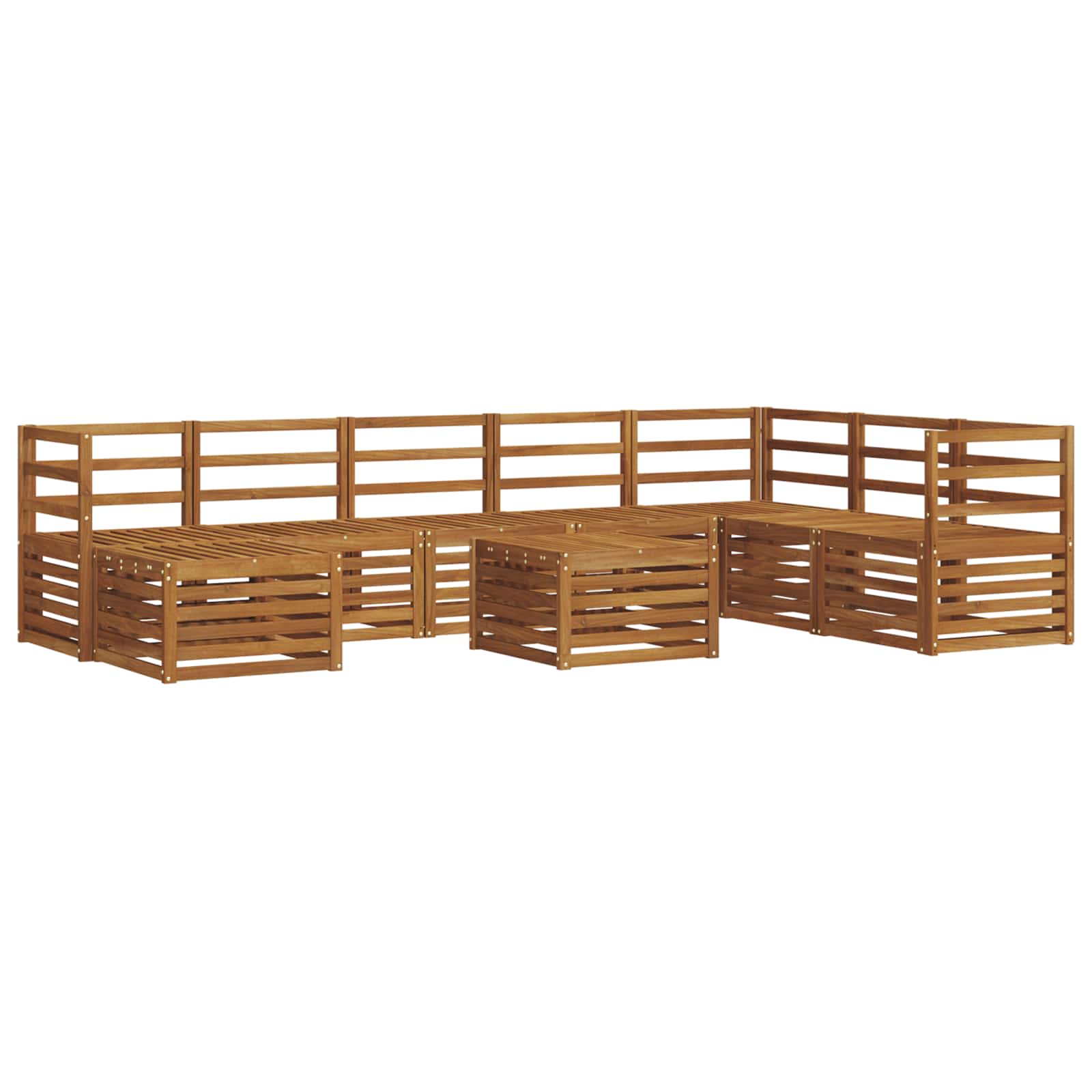 vidaXL Sofa-Sets Naturel Massief Acaciahout