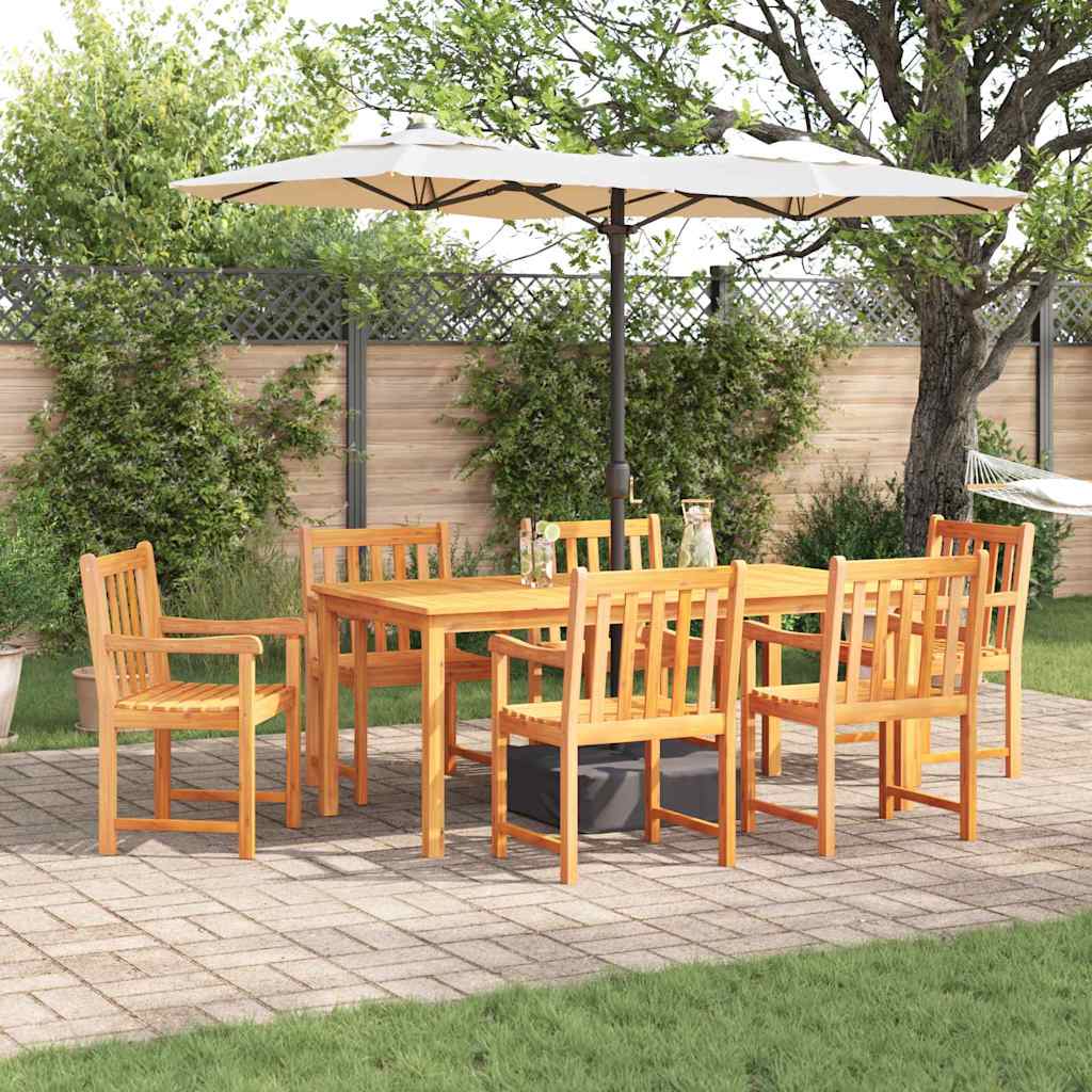vidaXL 7-delige Tuinset massief acaciahout