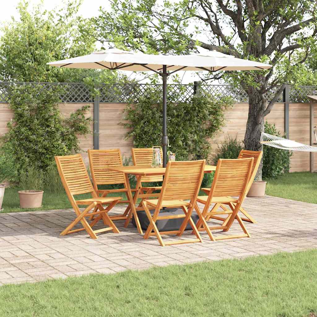 vidaXL Tuin Eetset 5 pcs Bruin Massief acaciahout