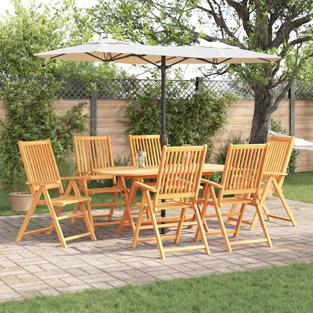 vidaXL Tuin Eetset 5 pcs Bruin Massief acaciahout