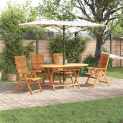 vidaXL Tuin Eetset 5 pcs Bruin Massief acaciahout