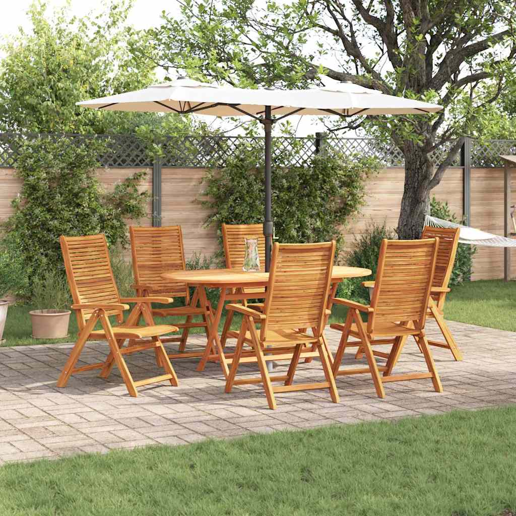 vidaXL Tuin Eetset 5 pcs Bruin Massief acaciahout
