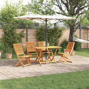 vidaXL Tuin Eetset 5 pcs Bruin Massief acaciahout