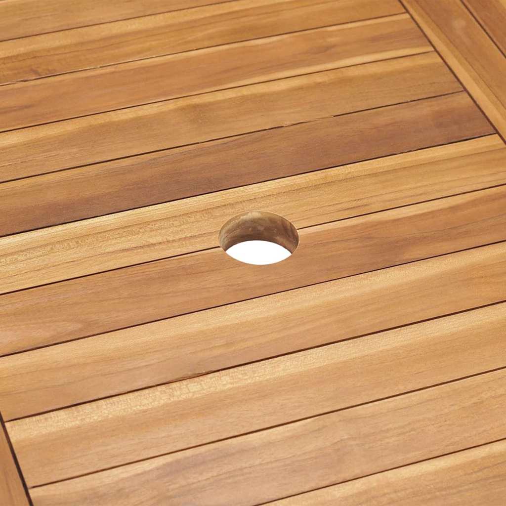 vidaXL Tuin Eetset 5 pcs Bruin Massief teakhout