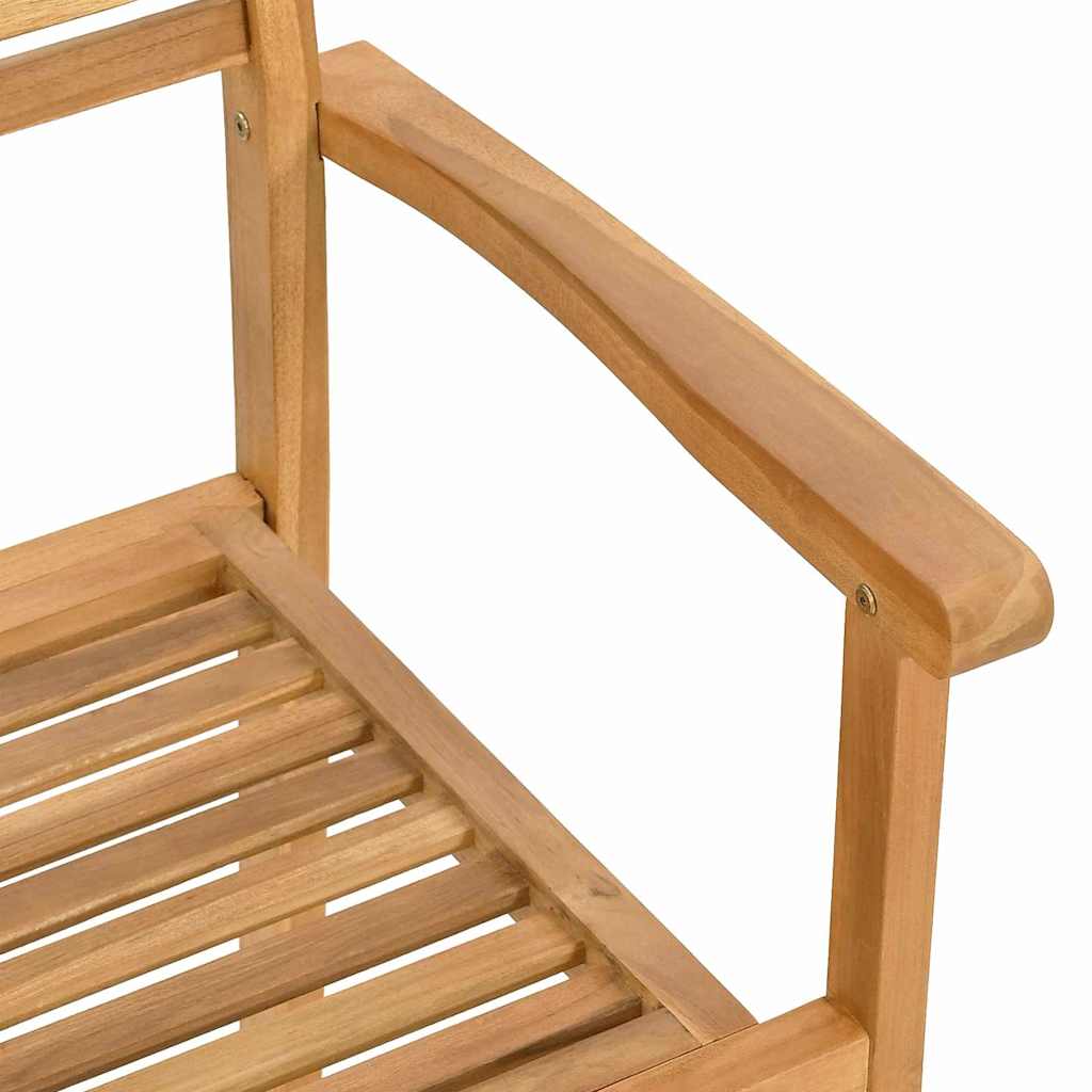 vidaXL Tuin Eetset 5 pcs Bruin Massief teakhout