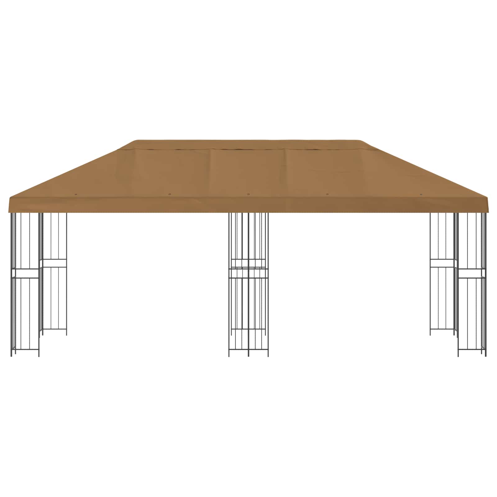 vidaXL Paviljoen met zijwanden 6 x 3 m Beige Polyester en staal 190
