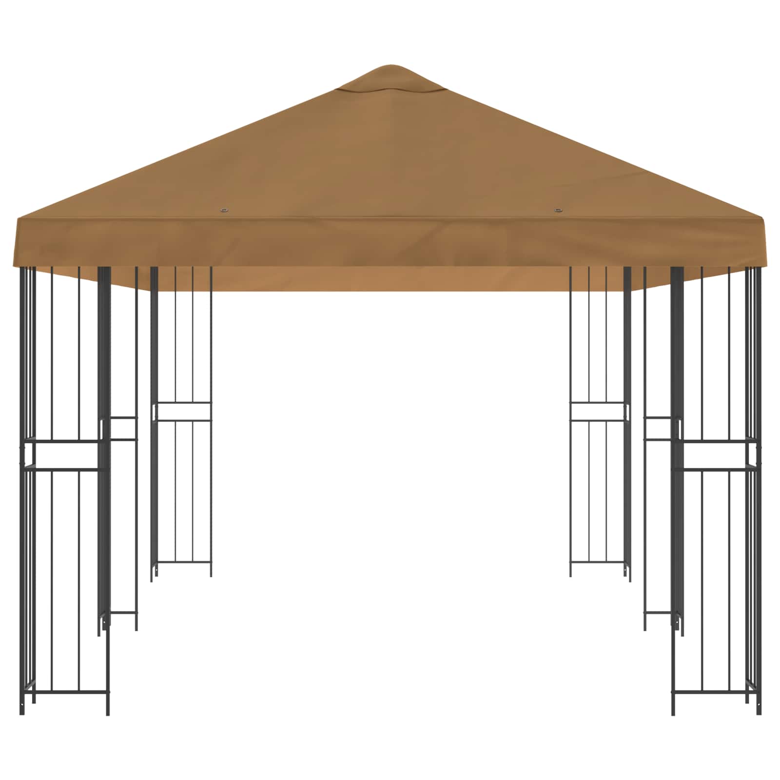 vidaXL Paviljoen met zijwanden 6 x 3 m Beige Polyester en staal 190