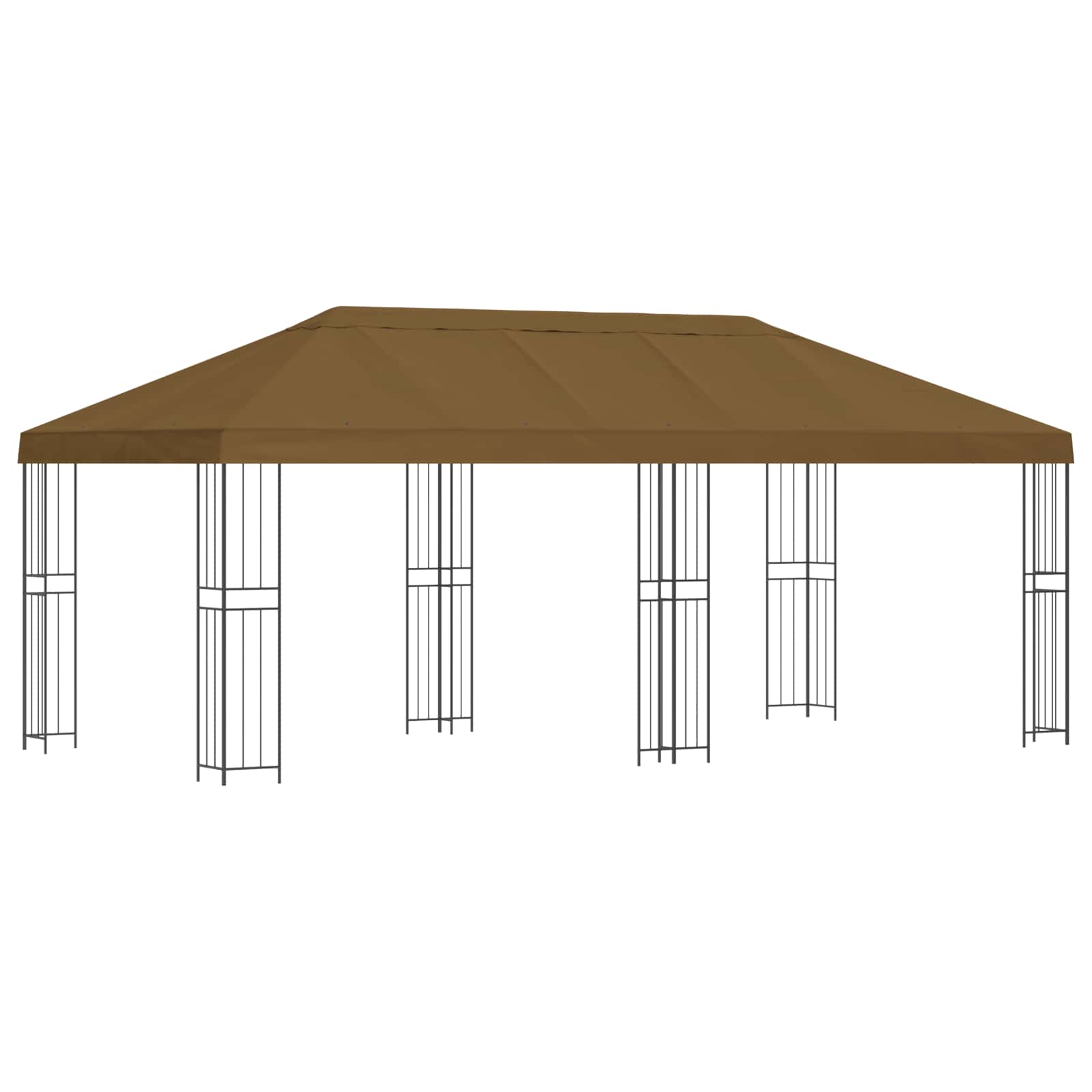 vidaXL Paviljoen met zijwanden 6 x 3 m Beige Polyester en staal 190