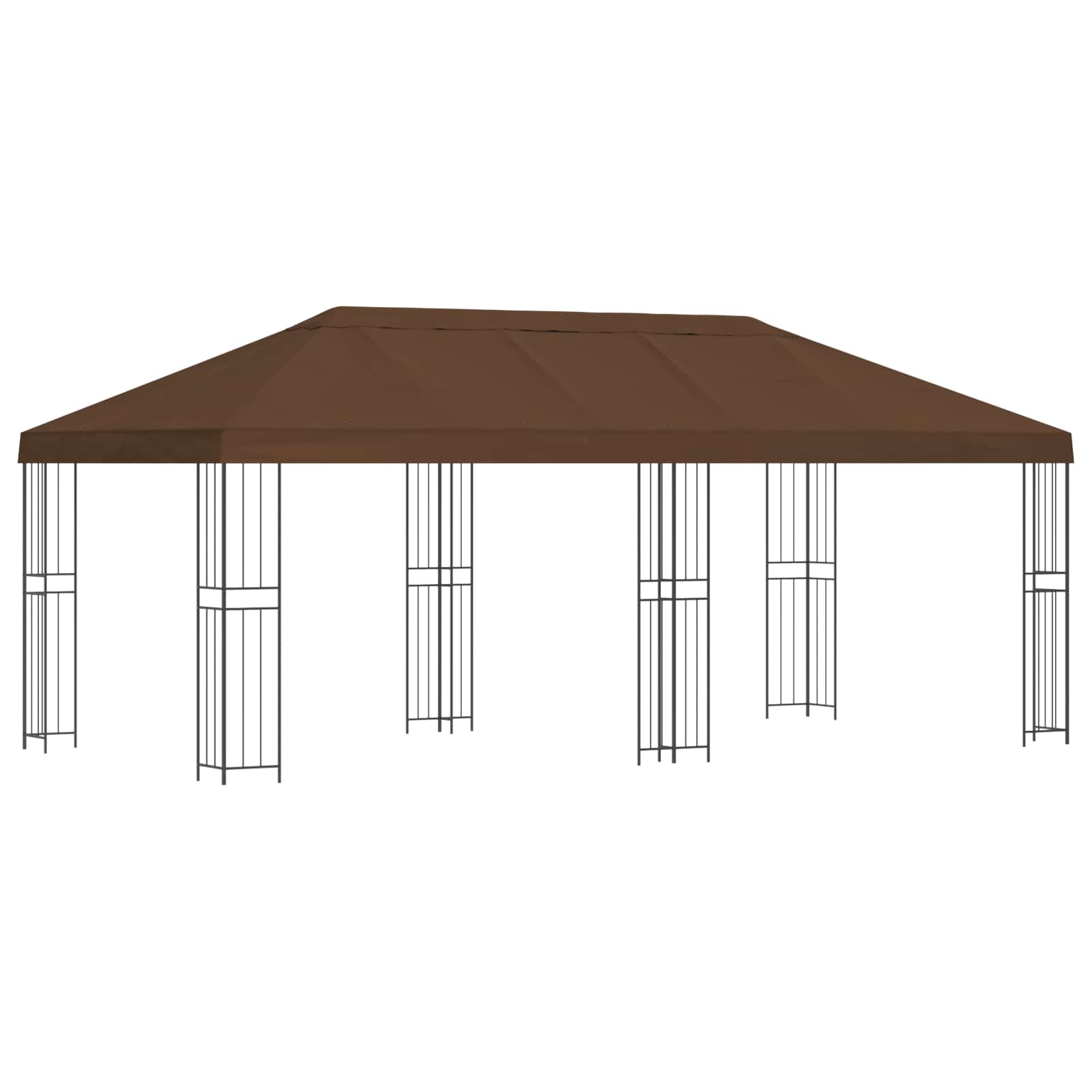 vidaXL Paviljoen met zijwanden 6 x 3 m Beige Polyester en staal 190