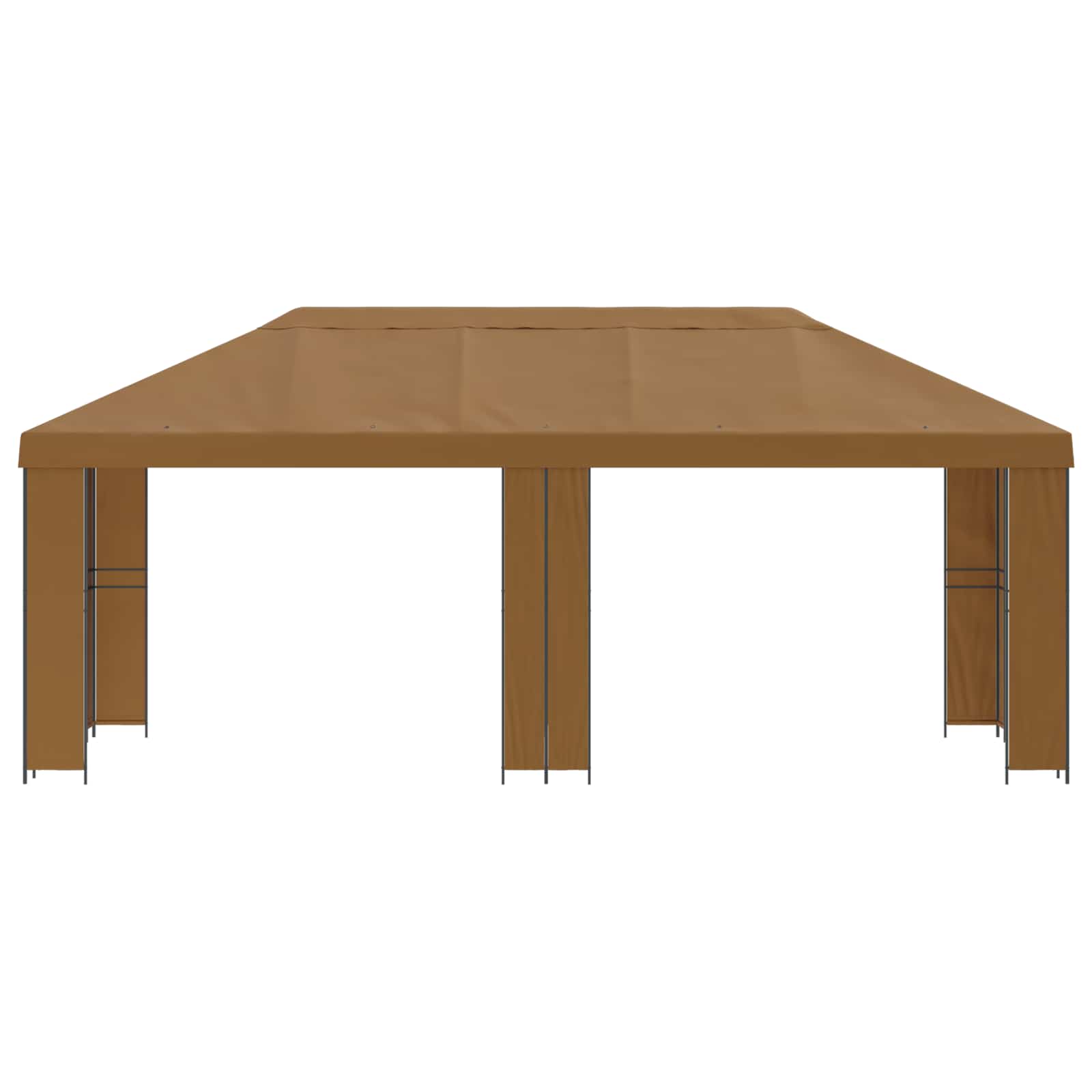 vidaXL Tuinprieel 6 x 3 m Beige Polyester en staal 190