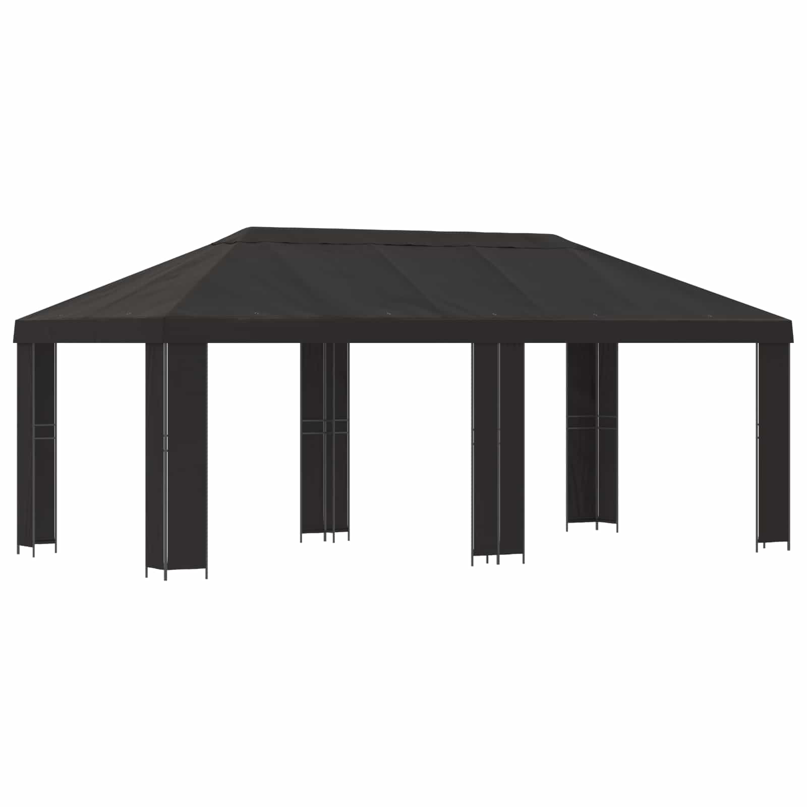 vidaXL Tuinprieel 6 x 3 m Beige Polyester en staal 190