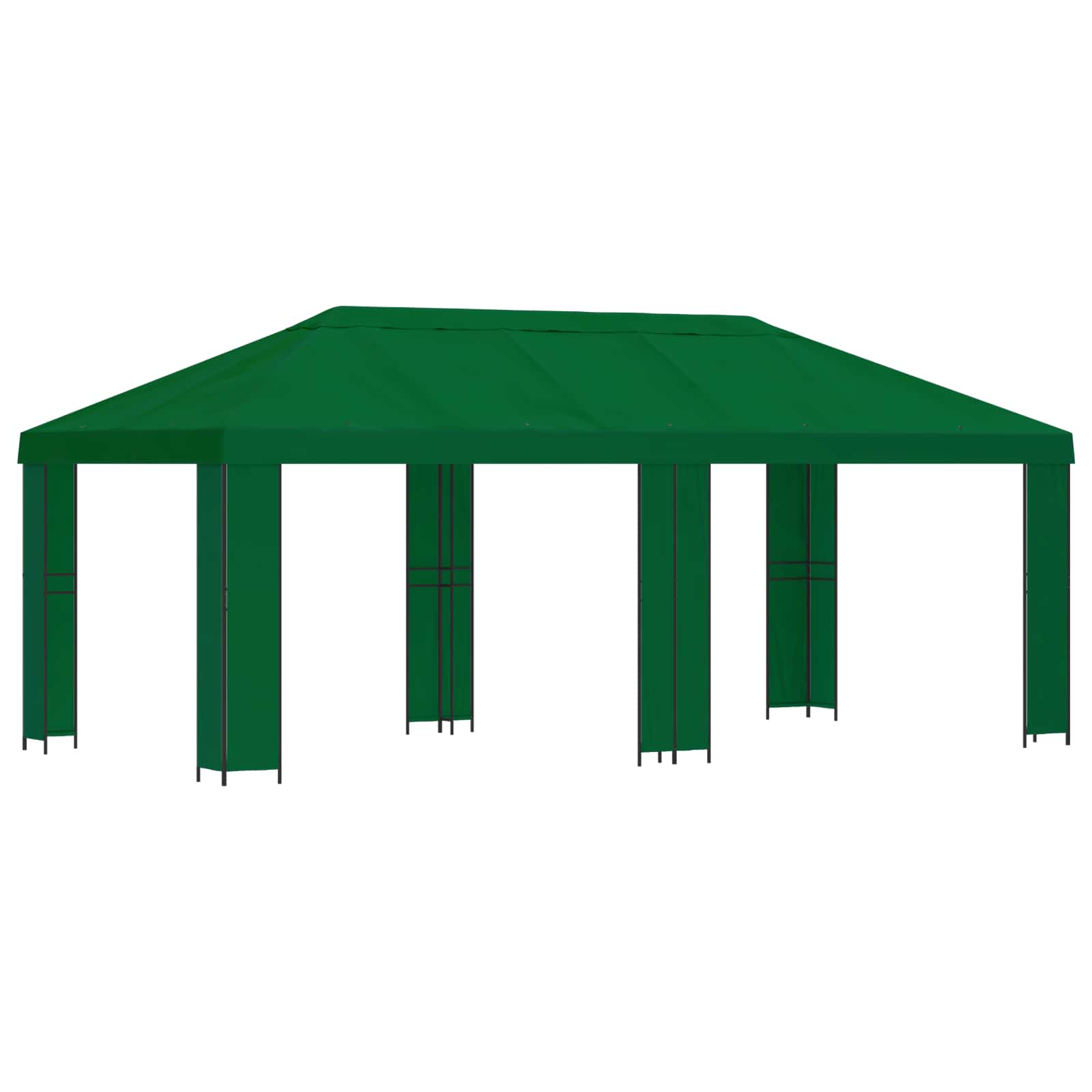 vidaXL Tuinprieel 6 x 3 m Beige Polyester en staal 190