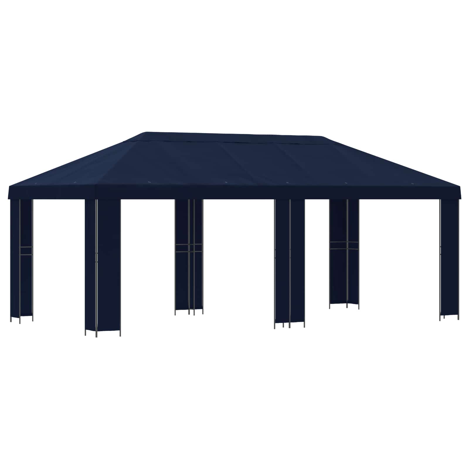 vidaXL Tuinprieel 6 x 3 m Beige Polyester en staal 190
