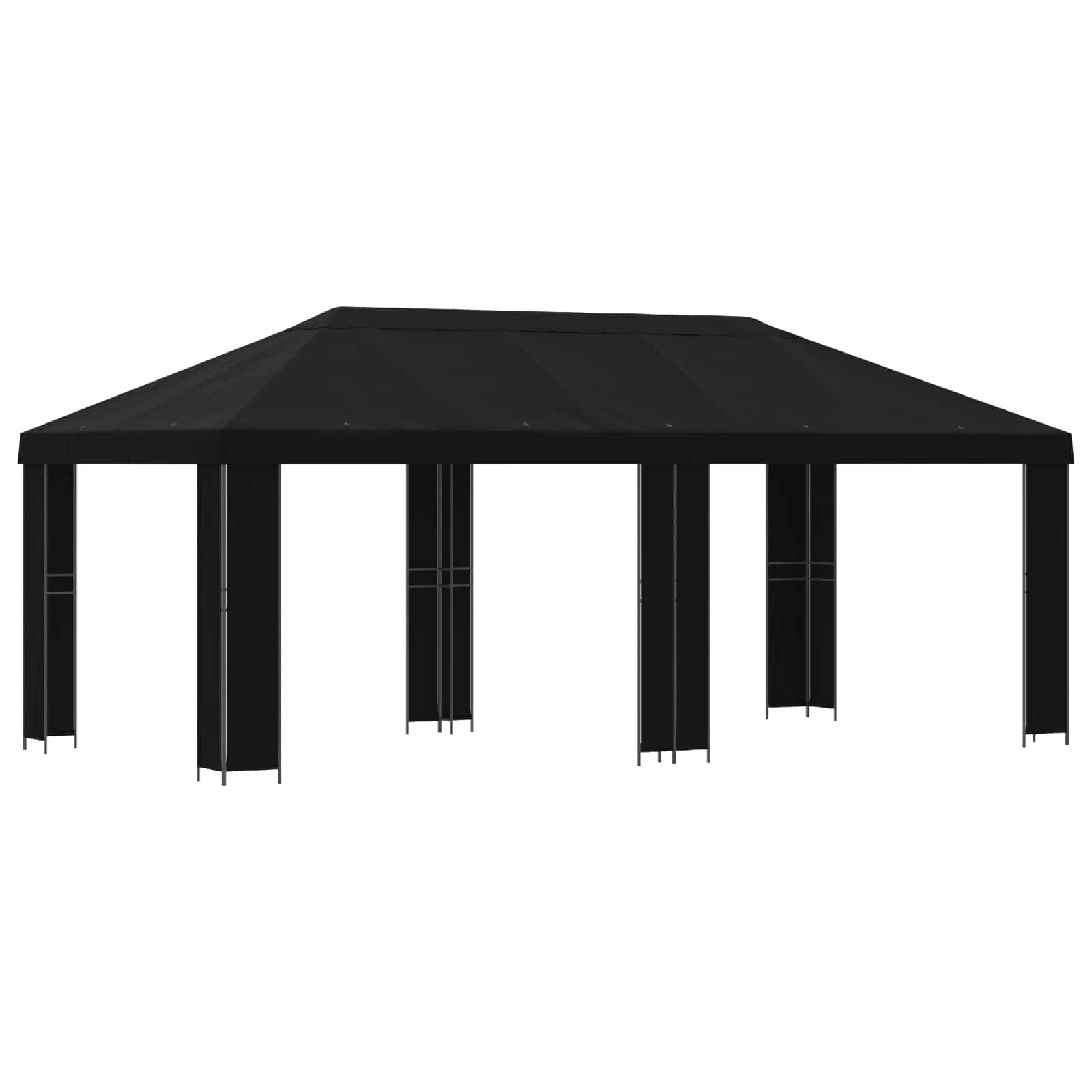 vidaXL Tuinprieel 6 x 3 m Beige Polyester en staal 190