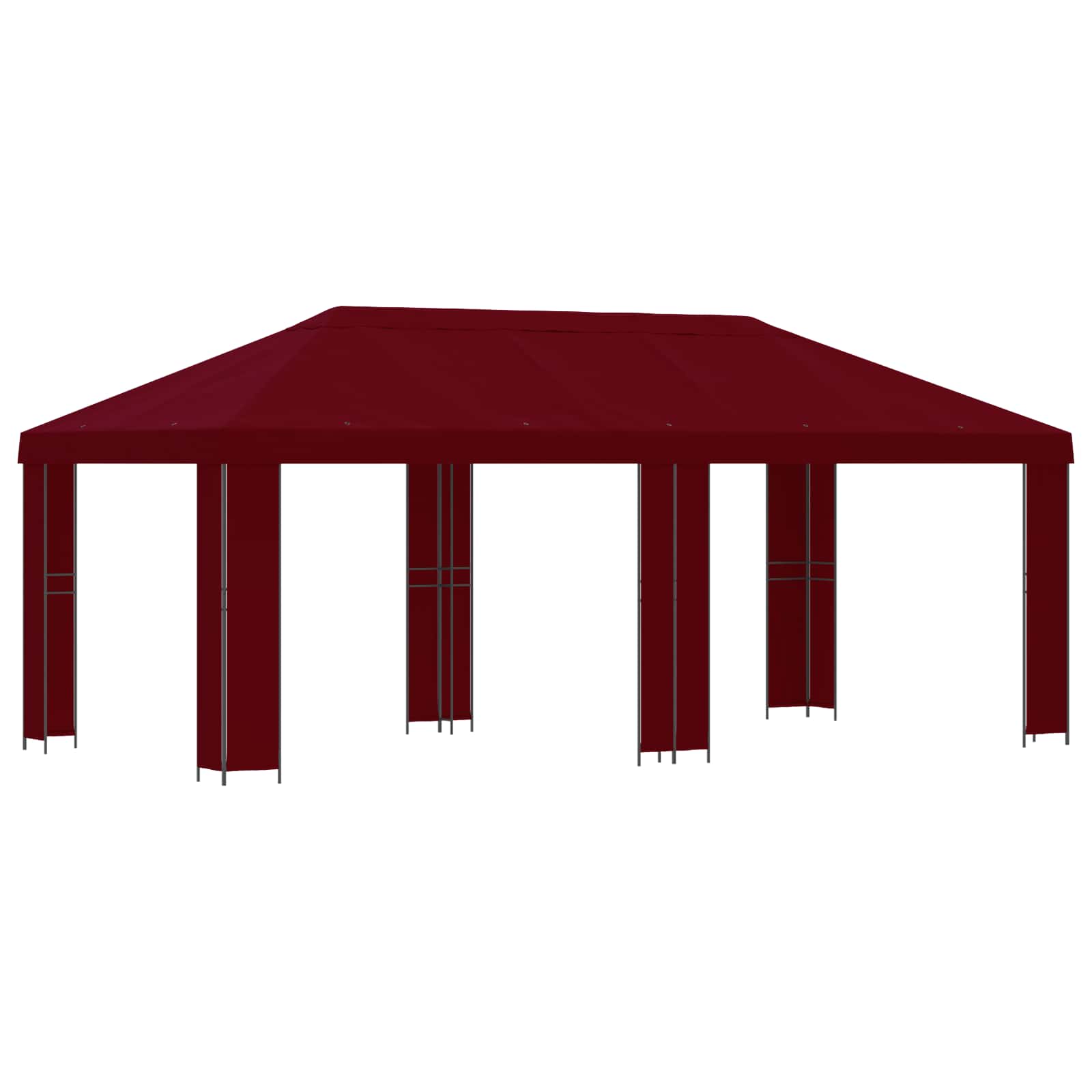 vidaXL Tuinprieel 6 x 3 m Beige Polyester en staal 190