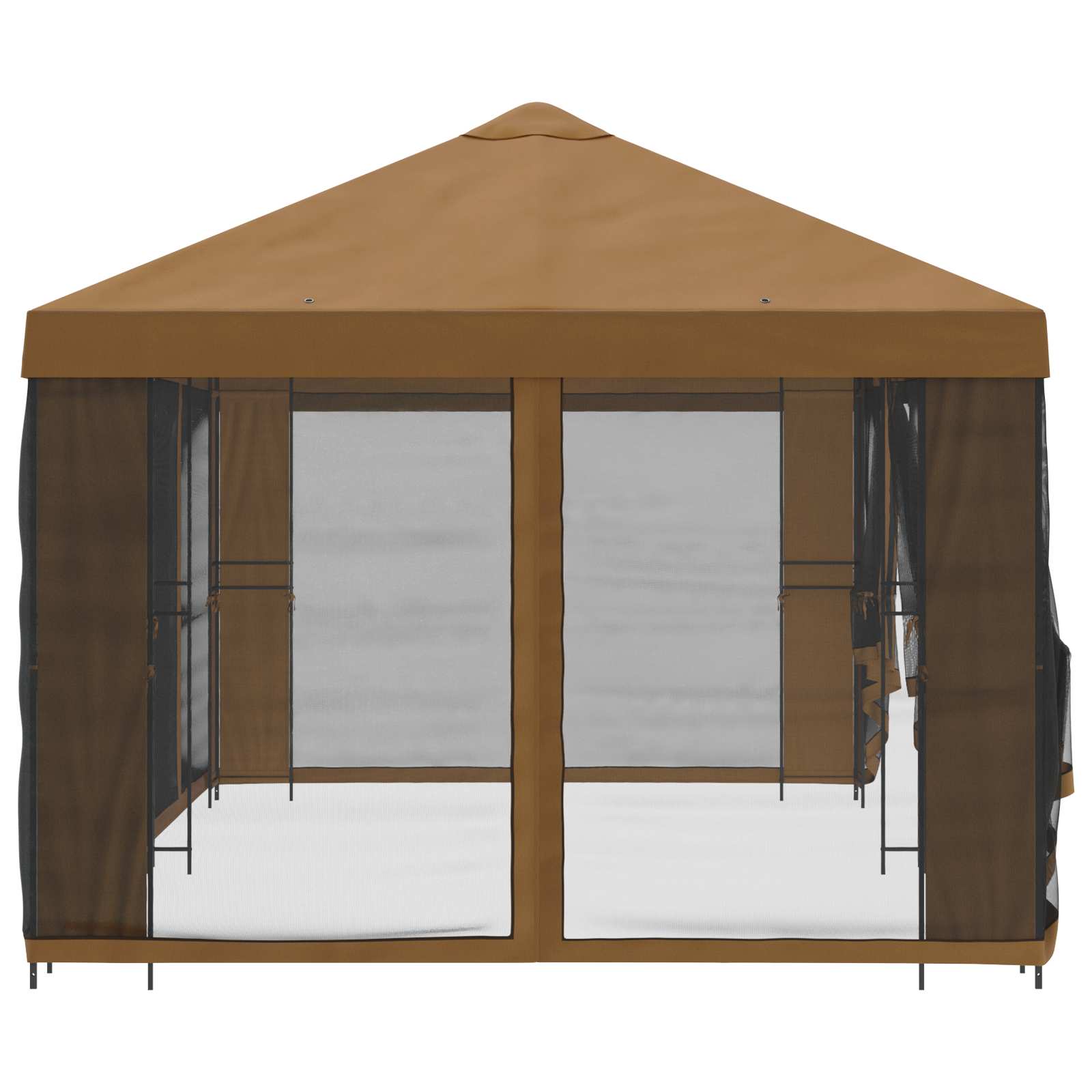 vidaXL Paviljoen met zijwanden 6 x 3 m Beige Polyester en staal 190