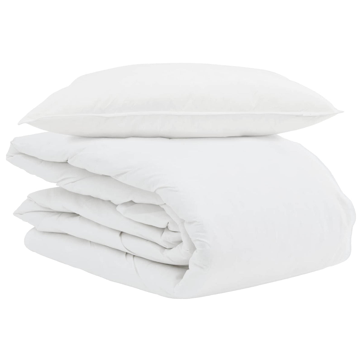 vidaXL Dekbed 2 pcs Wit 135 x 200 cm Dons
