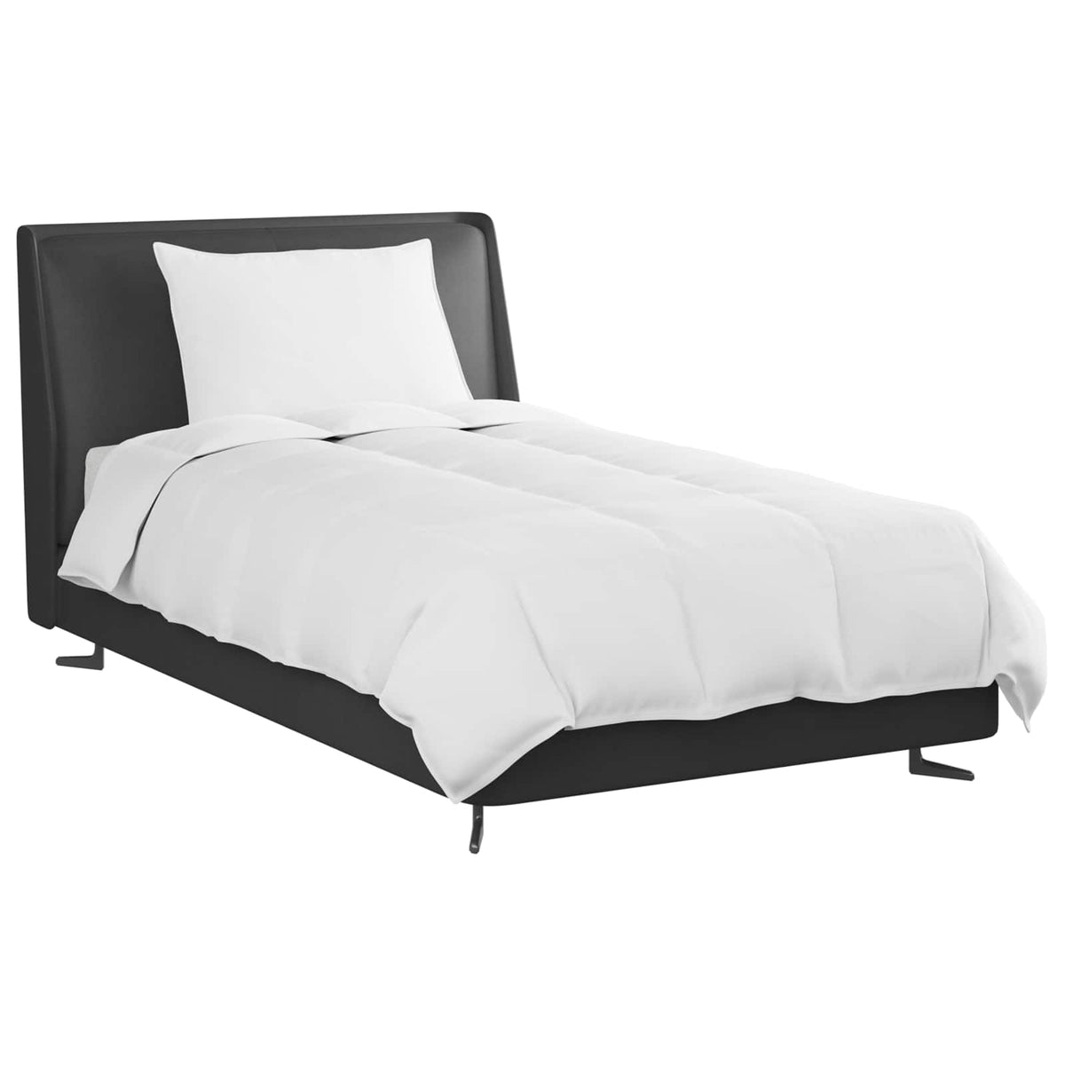 vidaXL Dekbed 2 pcs Wit 135 x 200 cm Dons
