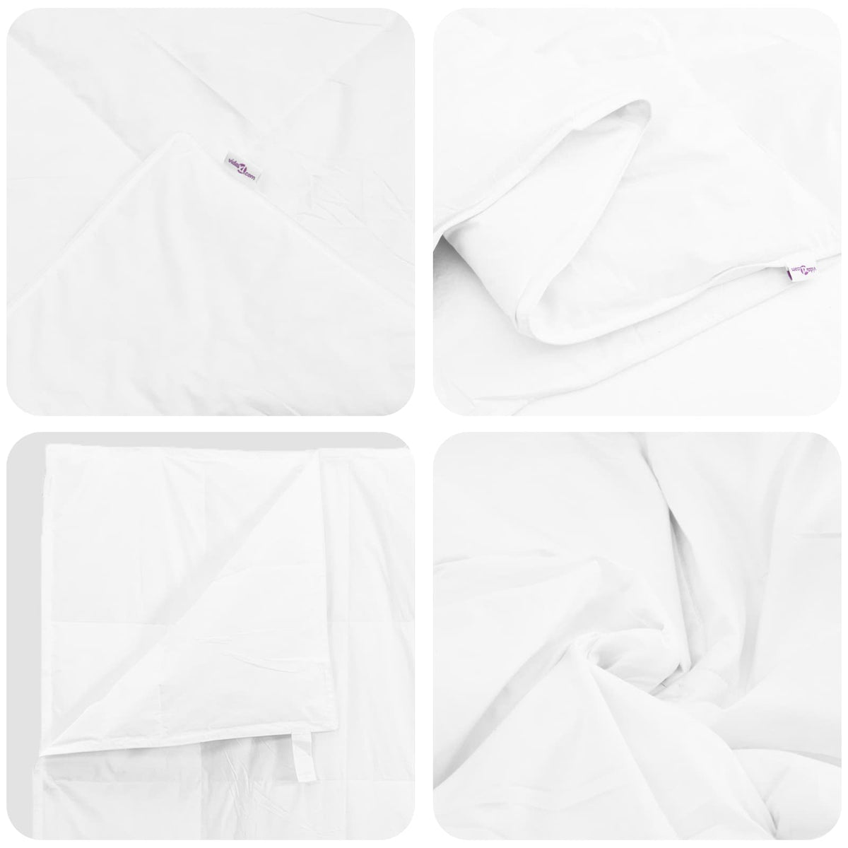 vidaXL Dekbed 2 pcs Wit 135 x 200 cm Dons