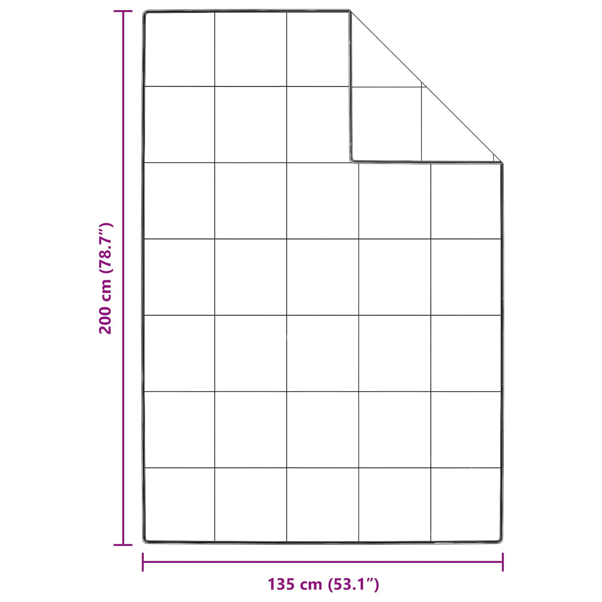 vidaXL Dekbed 2 pcs Wit 135 x 200 cm Dons