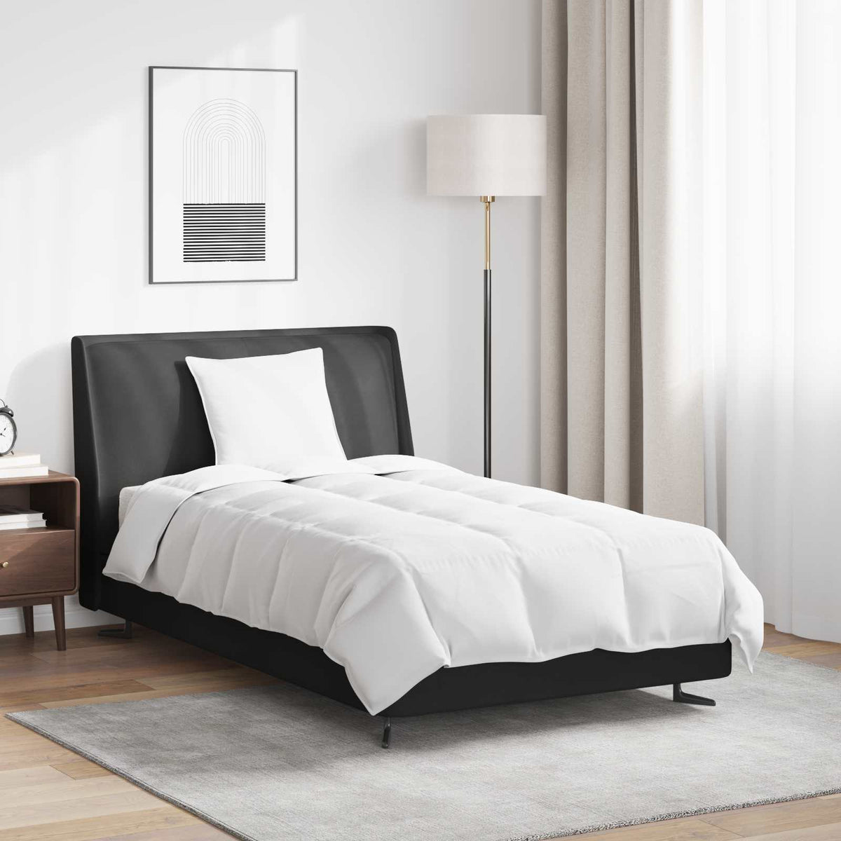 vidaXL Dekbed 2 pcs Wit 135 x 200 cm Dons