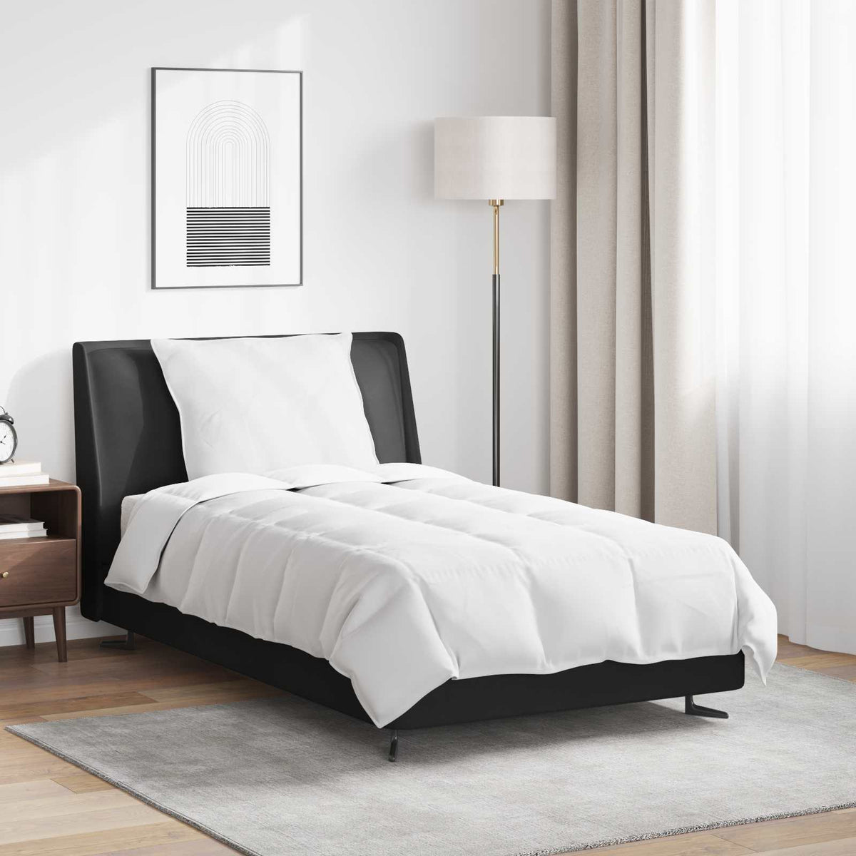 vidaXL Dekbed 2 pcs Wit 135 x 200 cm Dons