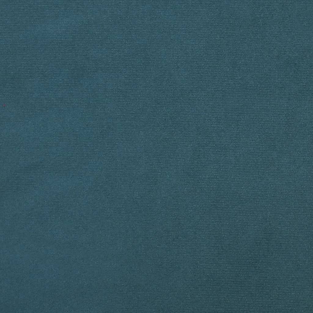 vidaXL Slaapbank 2-zits met 2 kussens fluweel blauw