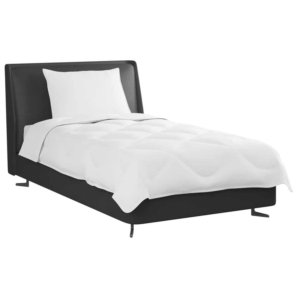 vidaXL Dekbed met Kussen Anders 2 pcs Wit 135 x 200 cm Microfibre